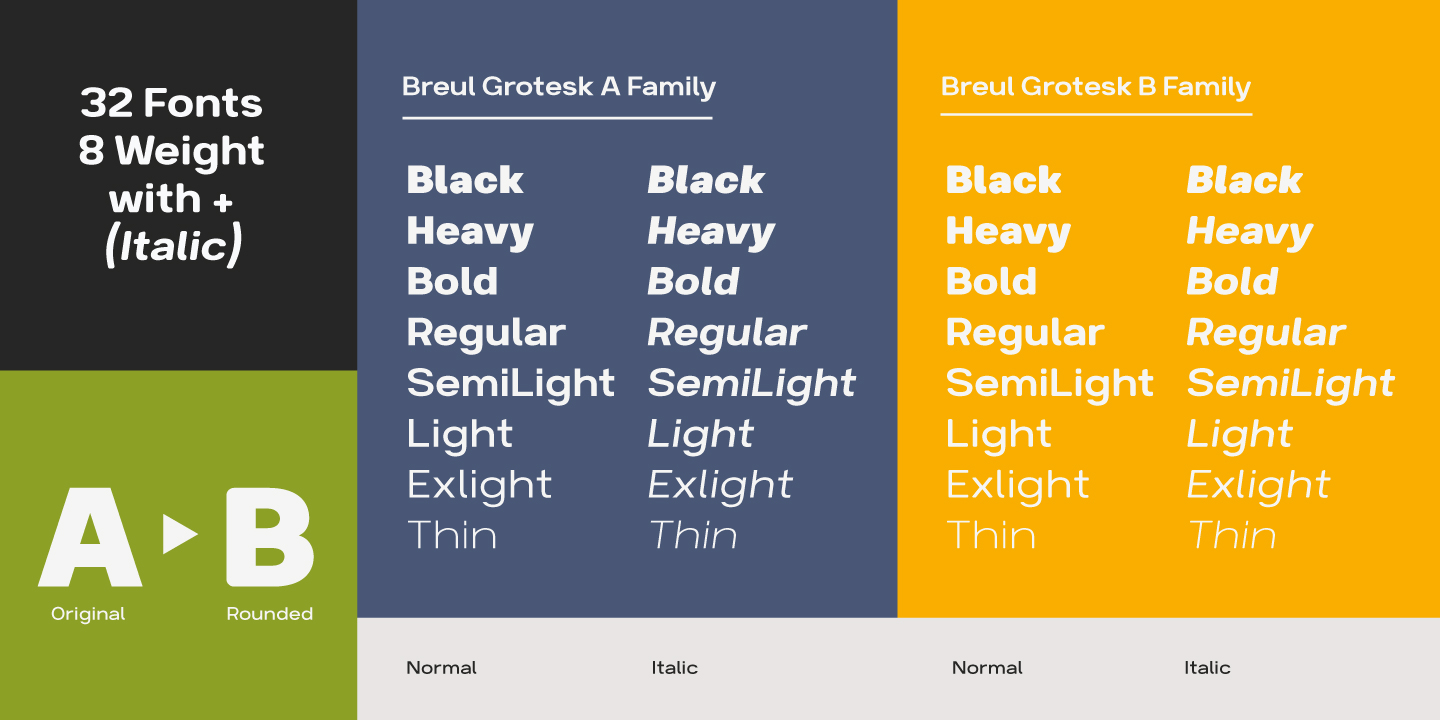 Przykład czcionki Breul Grotesk B Light Italic